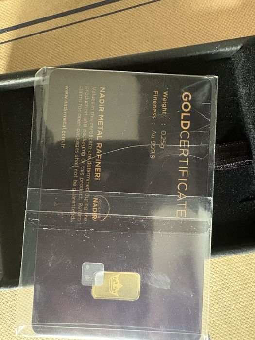 Златно кюлче тавекс 0,25 грама