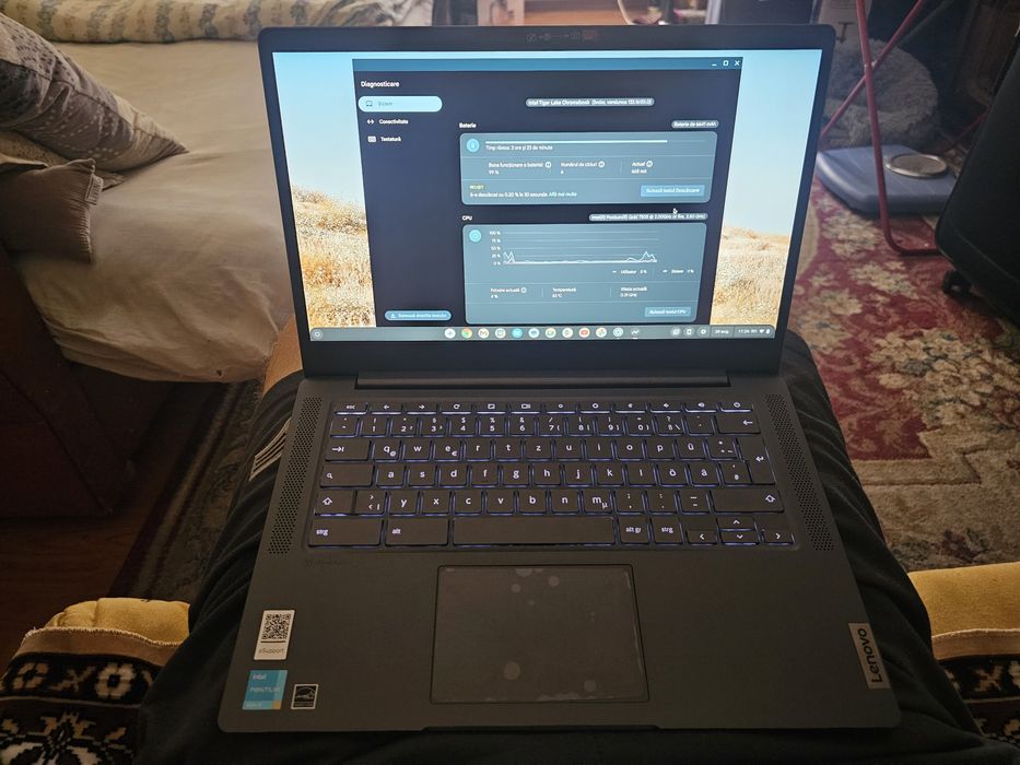 Laptop LENOVO Slim 5 CB 14", FHD Pentium Gold, 4GB Ram, 128GB SSD