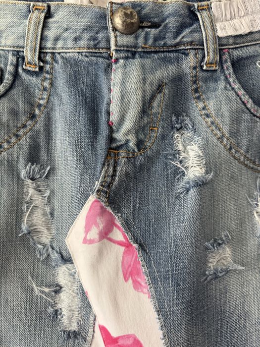 Екстравагантна дълга дънкова пола Л размер