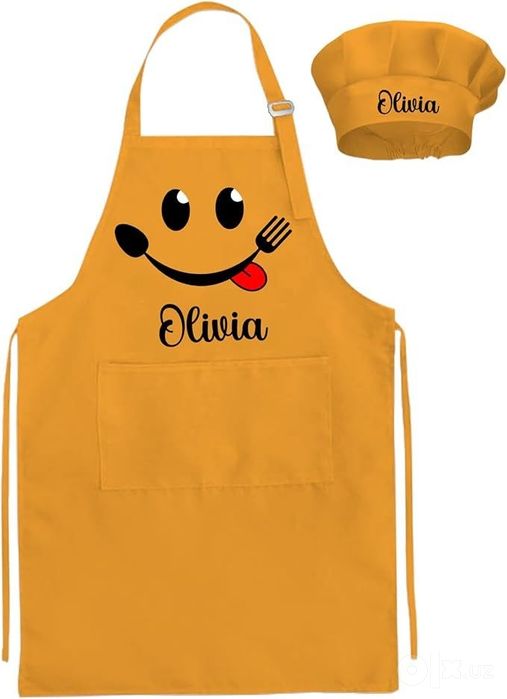 Buyurtma asosida logotipli bolalar fartuklar.