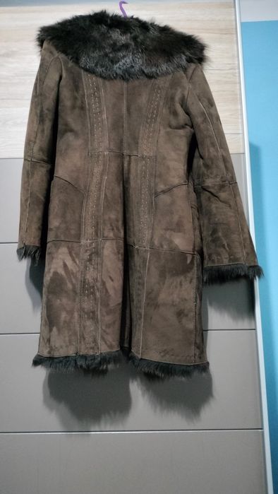 Cojoc maro din blana naturala foarte calduros