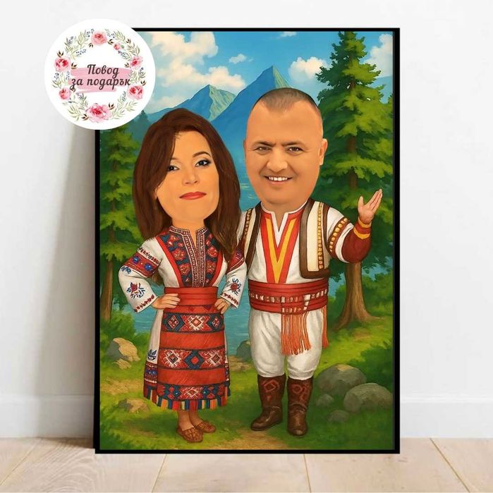 Дигитална карикатура за подарък