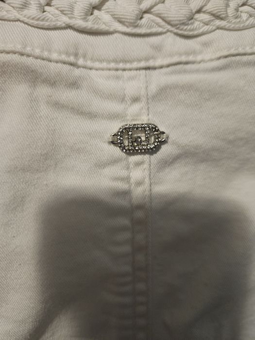 Оригинално дънково дамско яке lui jo бял цвят