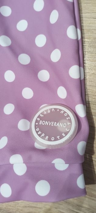 Costum de baie+palarie ,nylon, 80 cm, mov, Bonverano