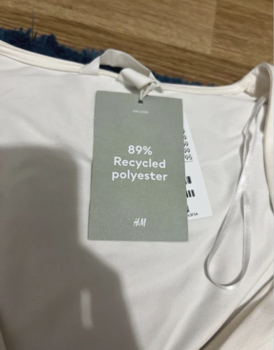 Bluza/ Maleta tip body alba, H&M