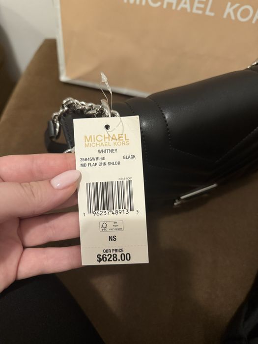 Дамска чанта с регулируема дръжка от еко кожа -whitney MICHAEL KORS