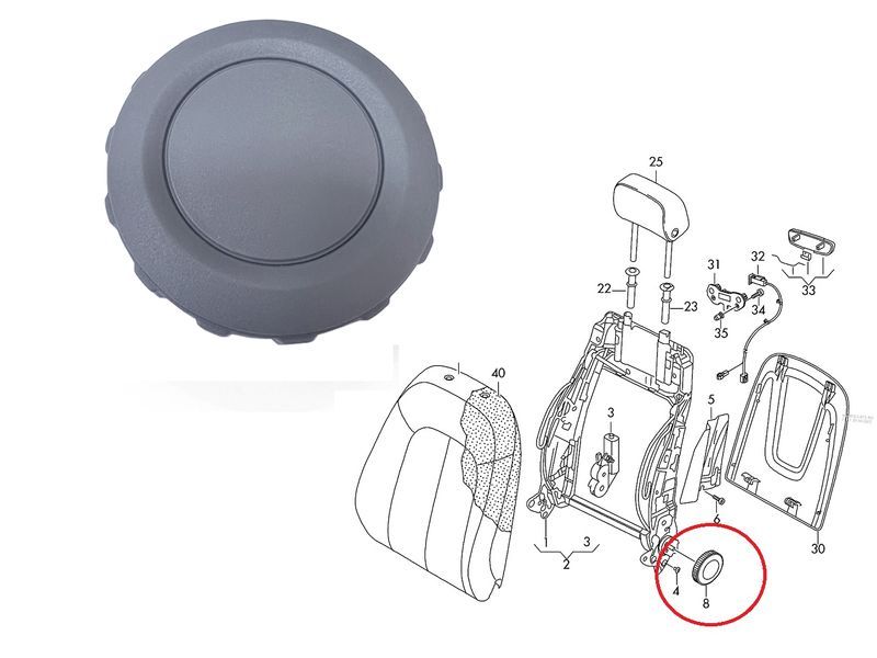 Дръжка за седака на Audi / Seat / Skoda / Vw