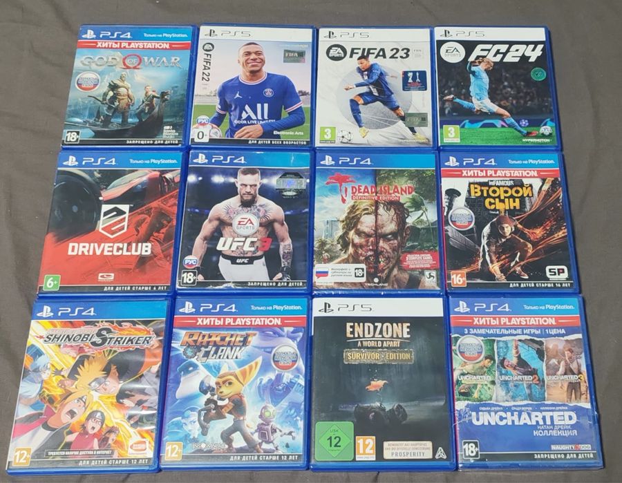 Продам диски пс 4 пс 5