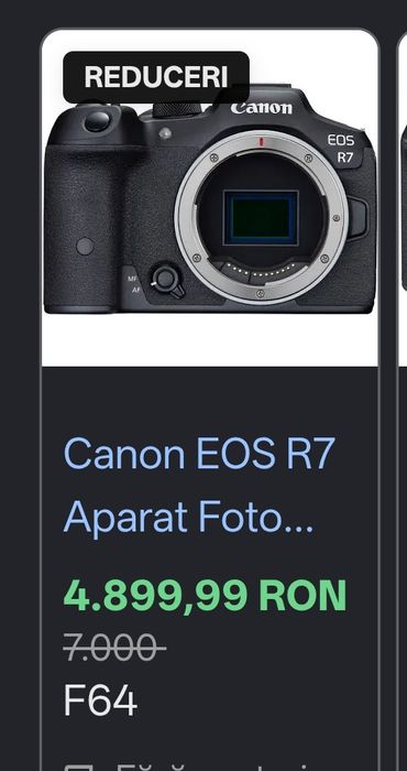 Canon eos R7 Body - 14277 cadre