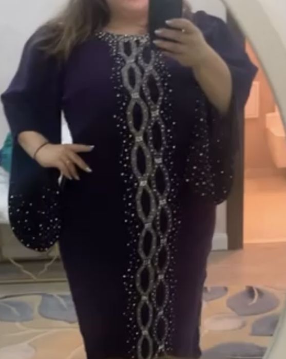 Rochie mov cu pietricele