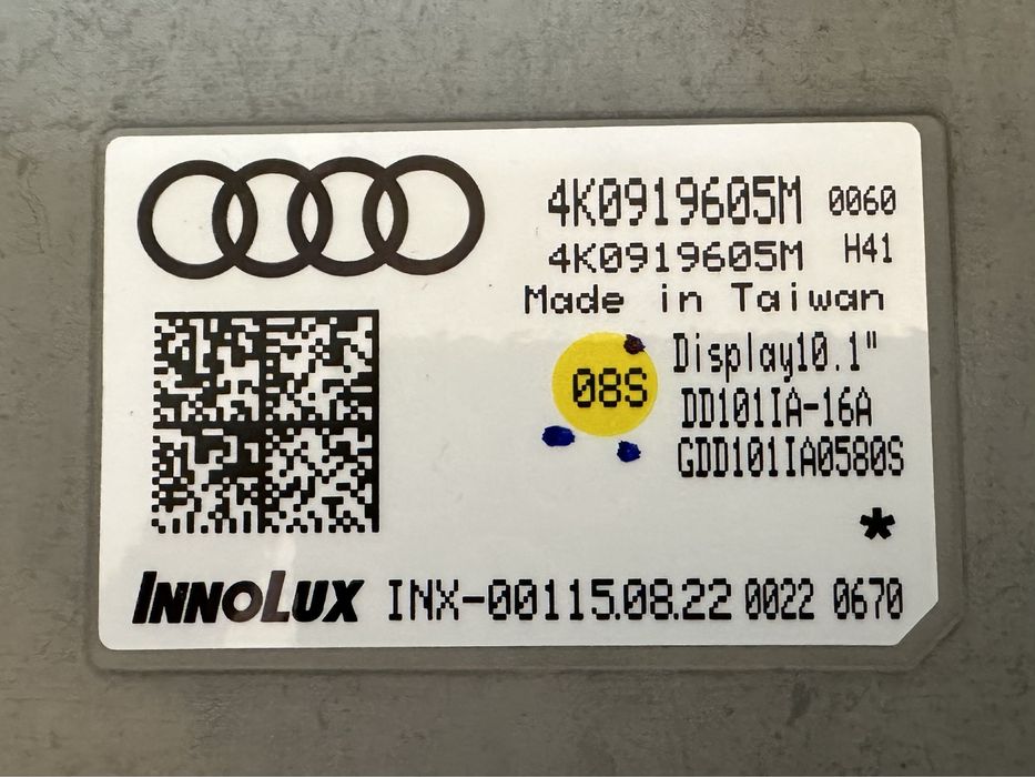 Display / Navigatie Audi A6 C8, A7 4K, S6, S7 : 4K0919605M