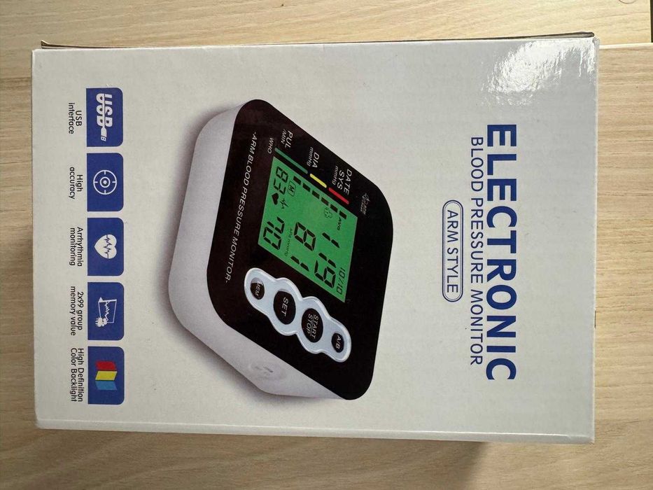 Tensiometru electronic de braț, automat, afișaj LCD