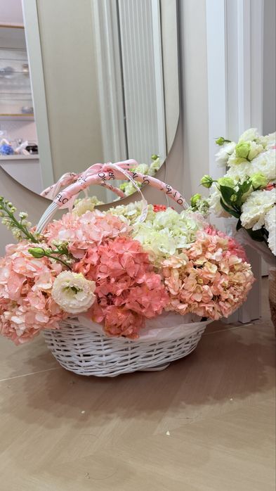 Букет цветы гортензий огромный букет гортензий