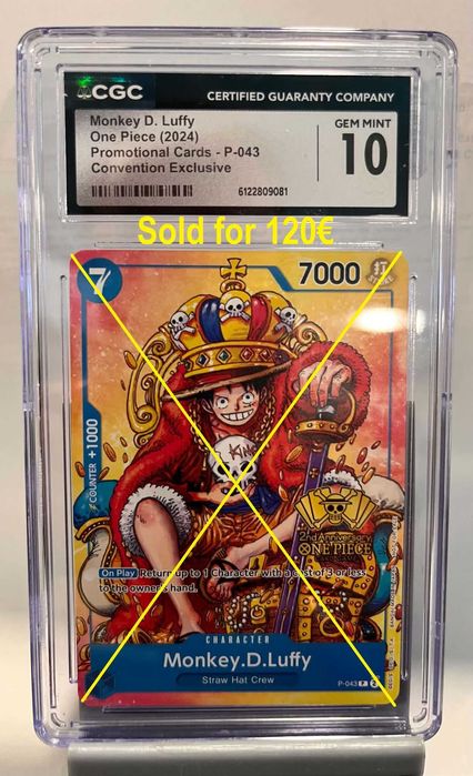 One piece kарти CGC grade