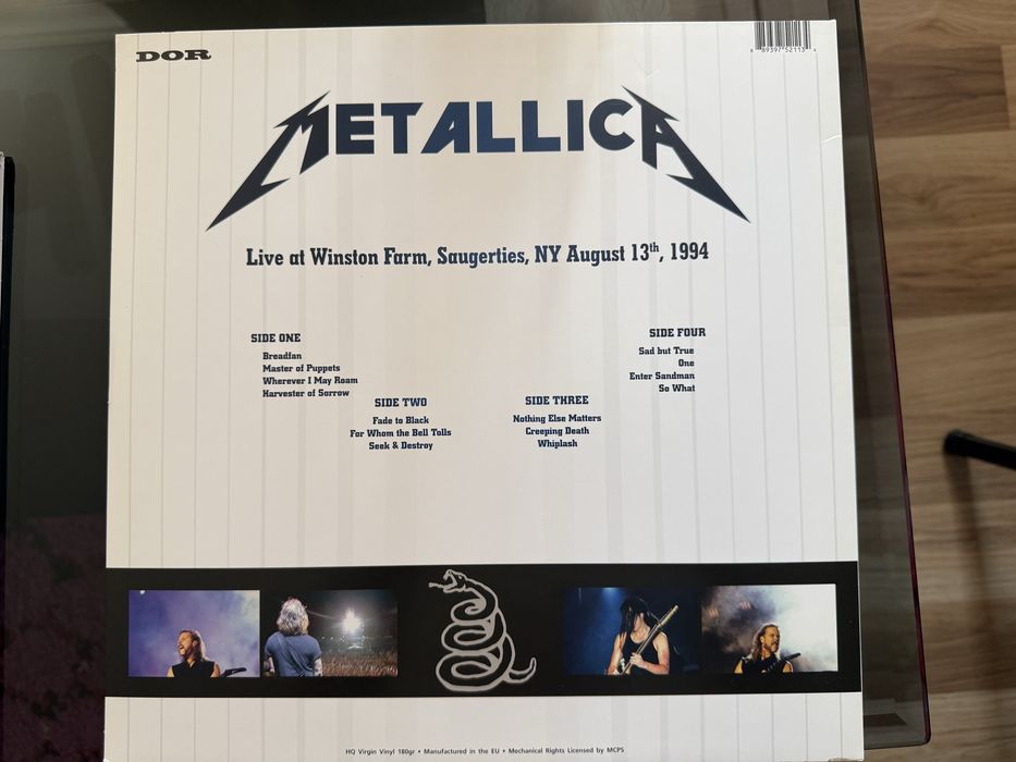 Vinil vynil dublu Metallica concert live