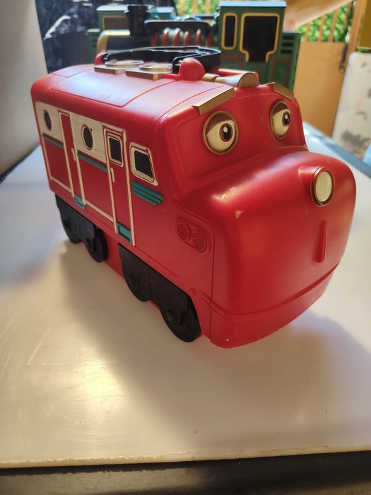 Valiză / Cutie depozitare trenulețe Chuggington - Locomotiva Wilson