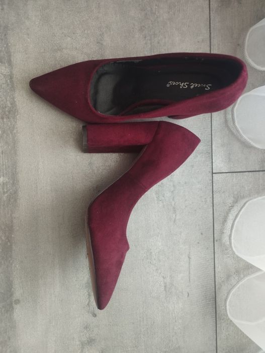 Обувки велур бурдо