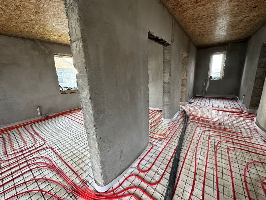 Полусухая стяжка на теплый пол