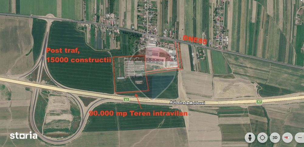 9 ha teren intravilan plus 16mii hale