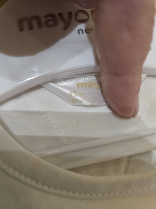 Рокля  Mayoral бяла с точки