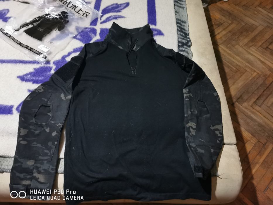 Тактически екип  Л чисто нов черен камуфлаж