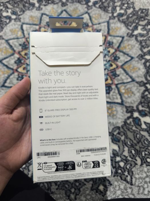(e-reader) Amazon Kindle (11-avlod) — 6" 300 ppi, USB-C