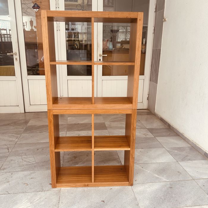 Комплект 2 дървени етажерки 70x70 – модерна визия и здравина