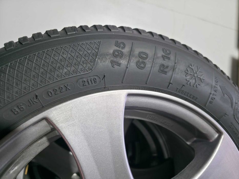ROTI Jante + Anvelope M+S IARNA - 195/60/16 - 4x108 16'' - Dedicate Peugeot 2008 / Citroen / Opel Mokka / DS
