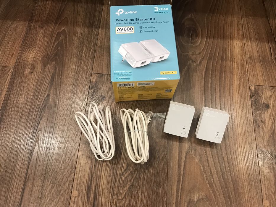 Powerline адаптер TP-Link TL-PA411KIT AV600