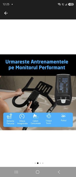 Bicicleta Spinning Magnetica GO4FIT® Model GF220 PRO,