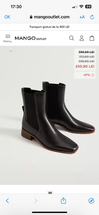 Vand botine piele noi ,mar.38