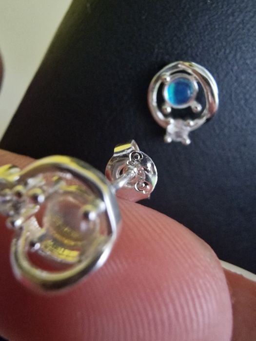 Cercei din argint 925 cu piatra lunii