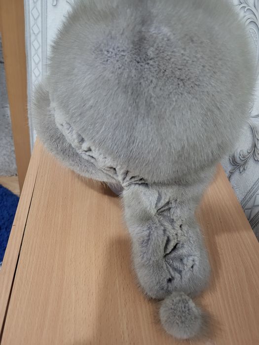 Шапка норковая ушанка