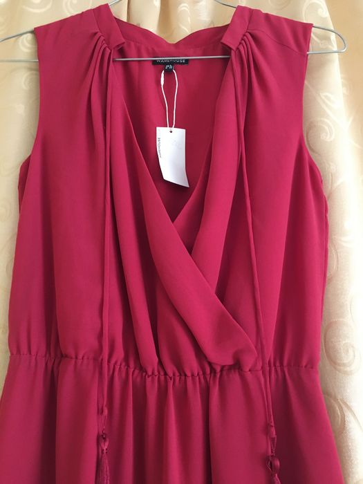 Rochie rosie mar 38 Warehouse Noua