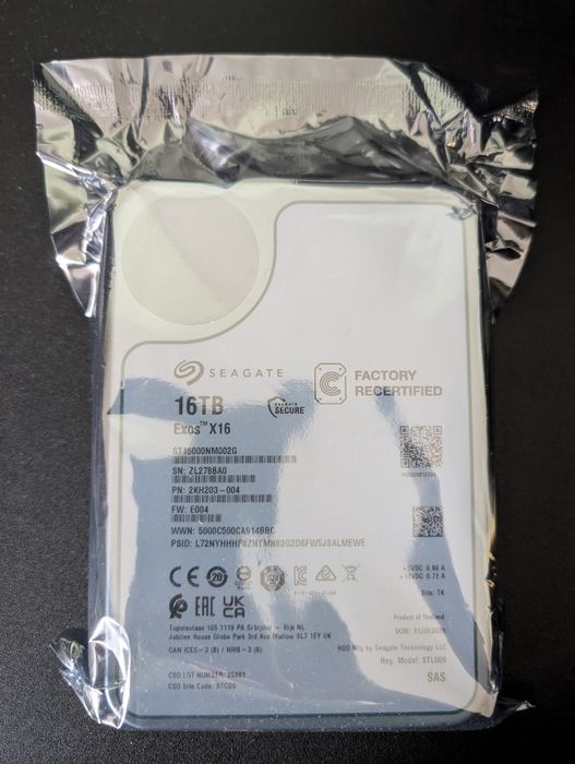 SAS диск Seagate Exos X16 16TB