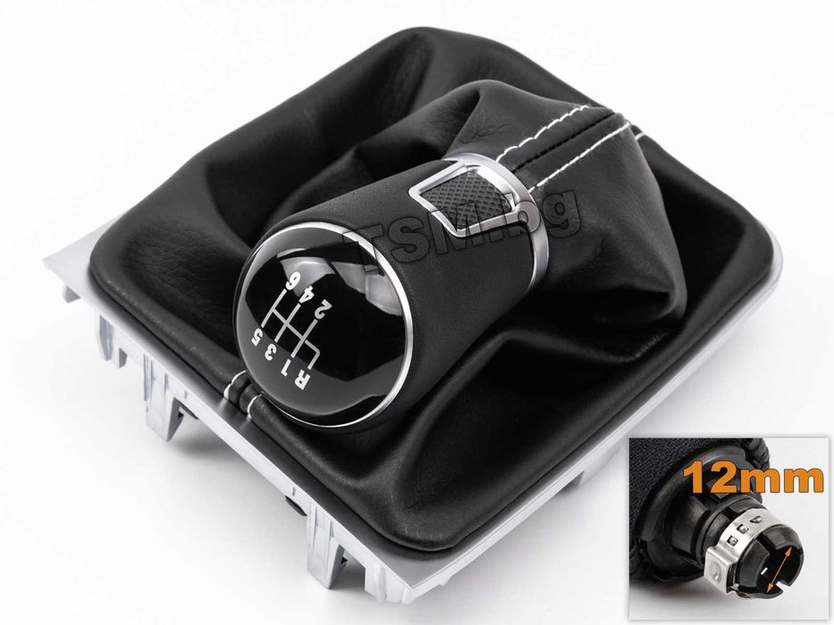 Коженa Топка Скоростен Лост с маншон и рамка за VW GOLF 7 Van Голф VII