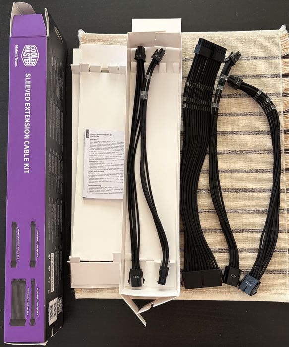 Кабелu Cooler Master Colored Extension Cable Kit Black