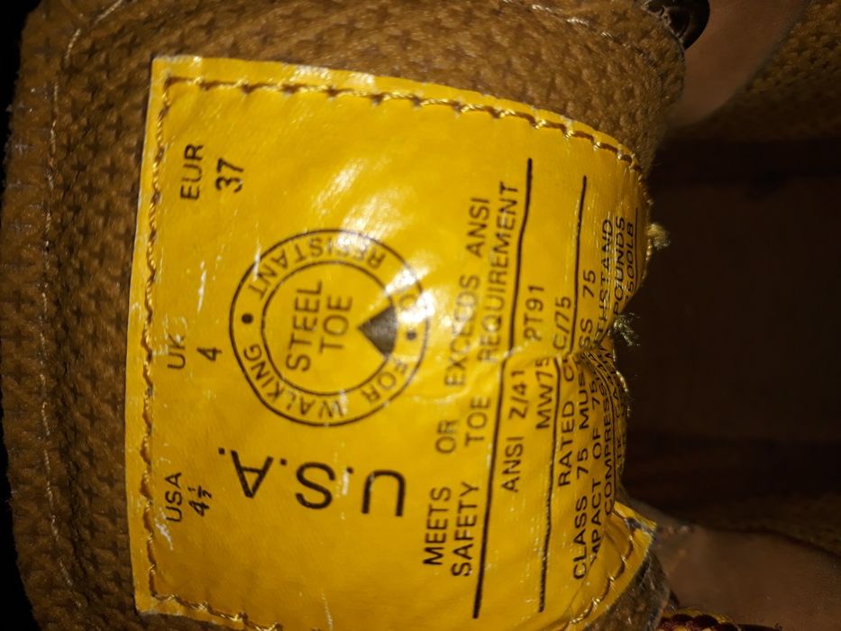 Bocanci Red Black Steel Toe, marimea 37