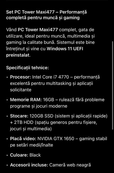 Vand unitate in stare perfecta