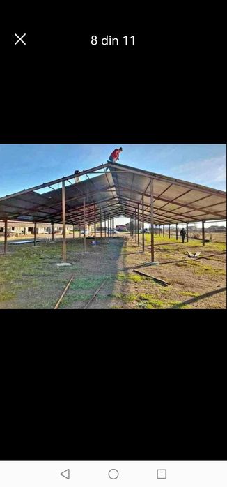 Vând hala metalica și structura metalica 10X20X4h la preț foarte bun