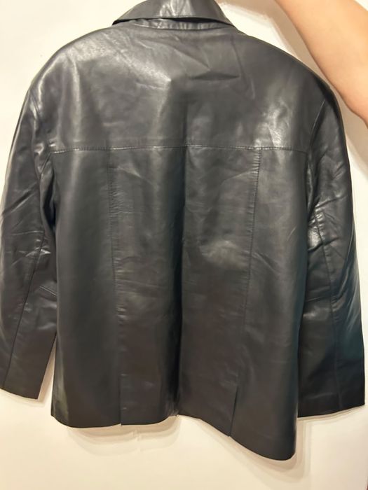 Massimo Dutti пиджак женский кожаный