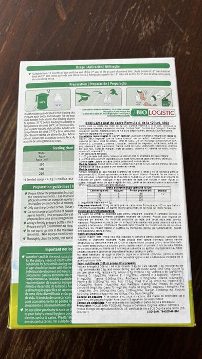 Lapte praf Holle 4 - capra