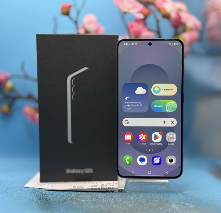 НОВ!!! Samsung Galaxy S25, 12GB RAM, 128GB, 5G, Blueblack +  адаптер