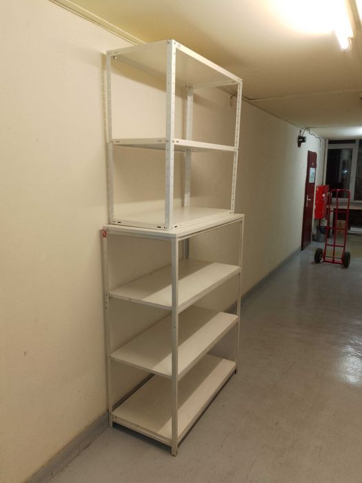 Масивен стелаж с 4 рафта, д/ш/в - 101х49х130 см