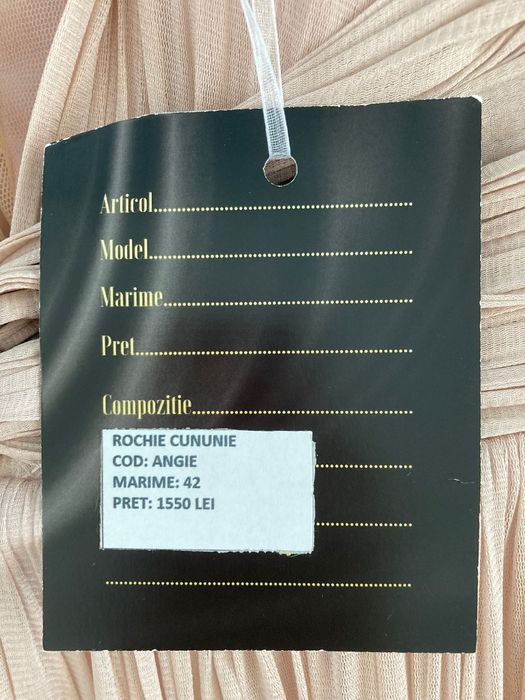 Rochie  100% Matase Barbara Langellotti, potrivita pentru cupa E-F