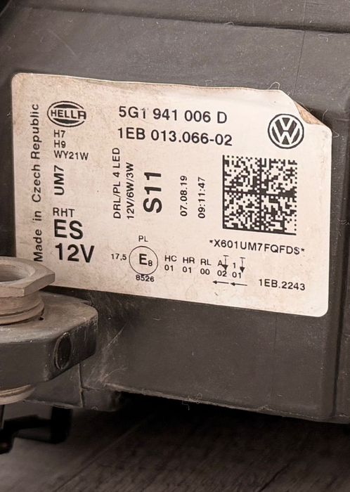 Faruri HELLA 5G1 941 005 D Volkswagen Golf 7 2019