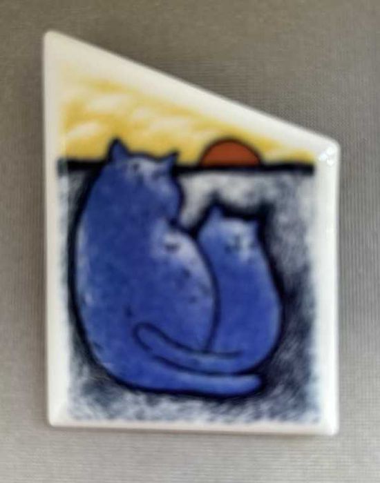 Авторска брошка Lovers, на известната марка Iittala Arabia, Финландия