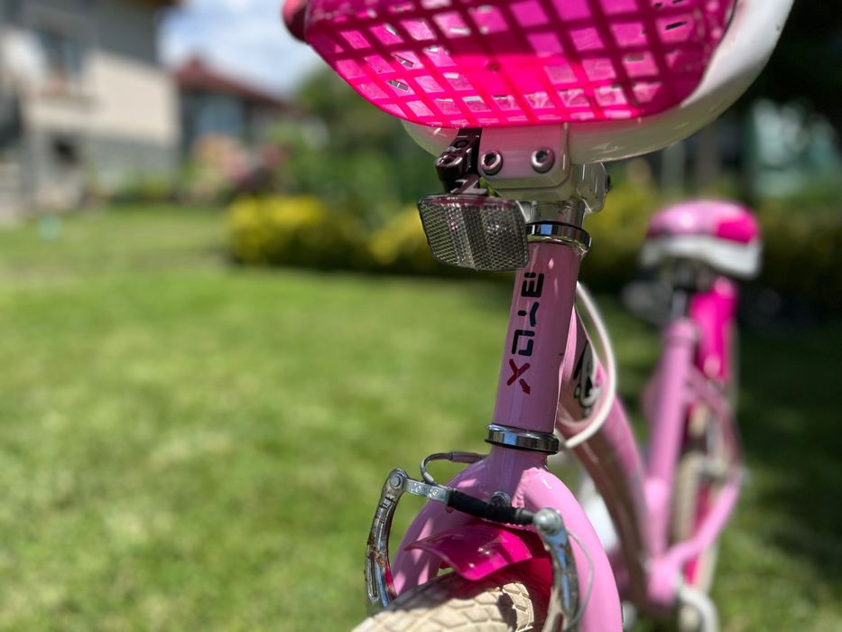 детско колело за момиче.  Модел BYOX Велосипед 20 PUPPY PINK.