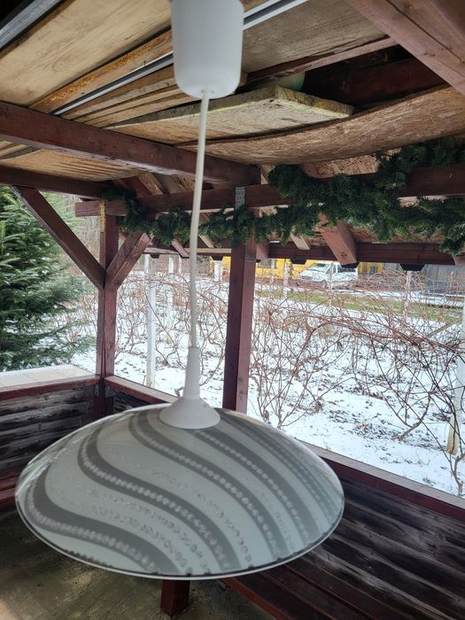 Aplică suspendată pentru iluminat din sticlă