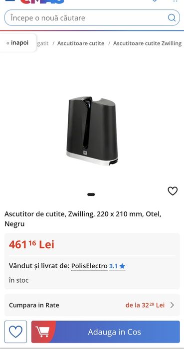 Ascutitor cutite Zwilling